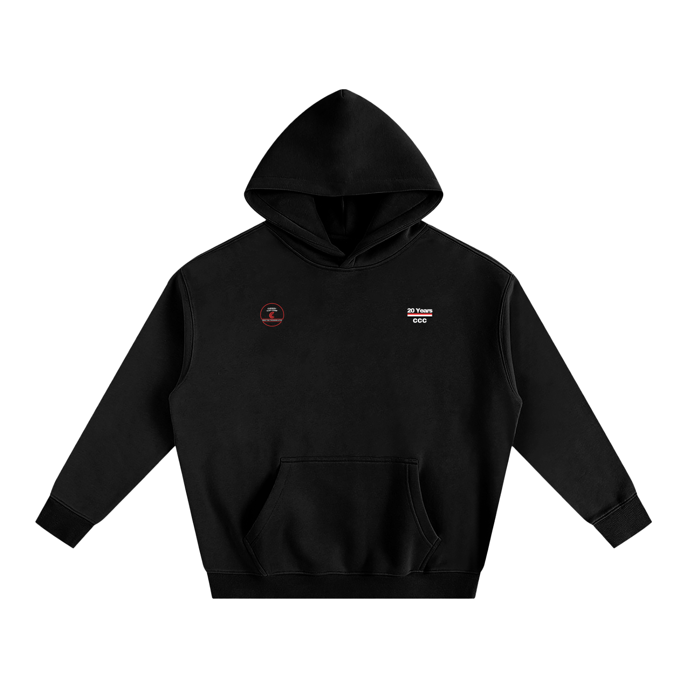 Black Cliff Comp Hoodie - Minimal
