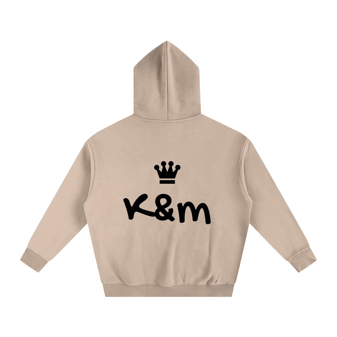 Oversize Fleeced Hoodie - Crown Logo