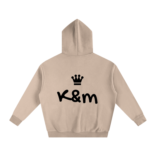 Oversize Fleeced Hoodie - Crown Logo