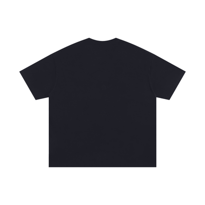 Oversized K&M Minimal Black T-Shirt
